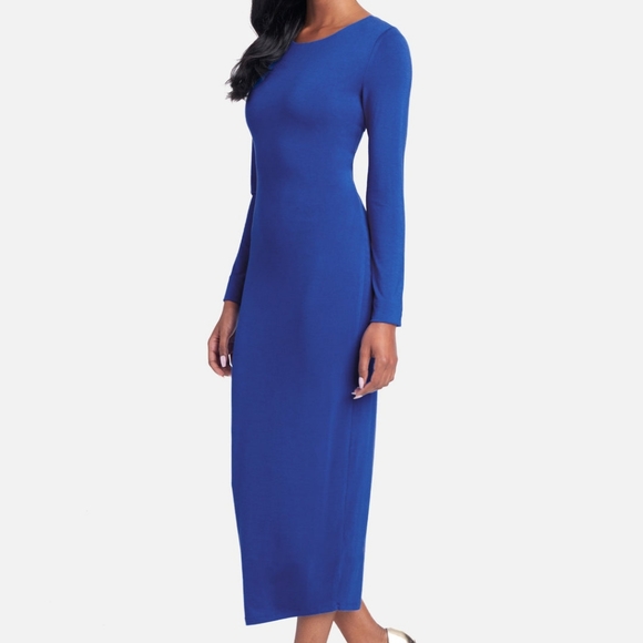 Open Back Ankle Dress - Blue Lolite - Picture 2 of 5